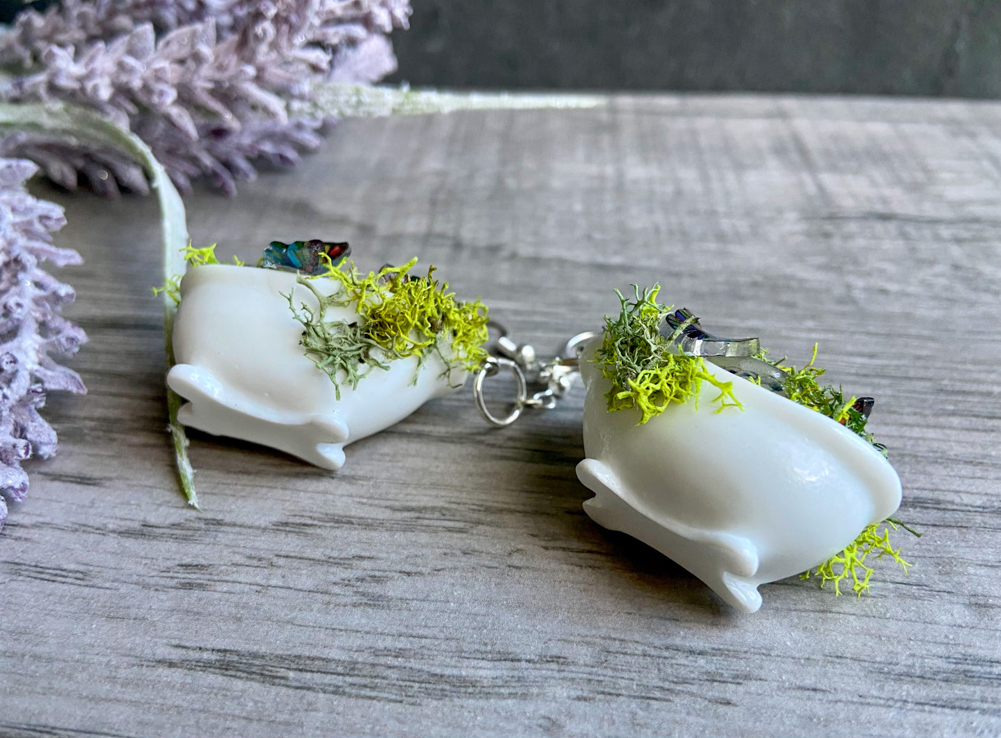 Bathtub Butterfly Ribcage Earrings