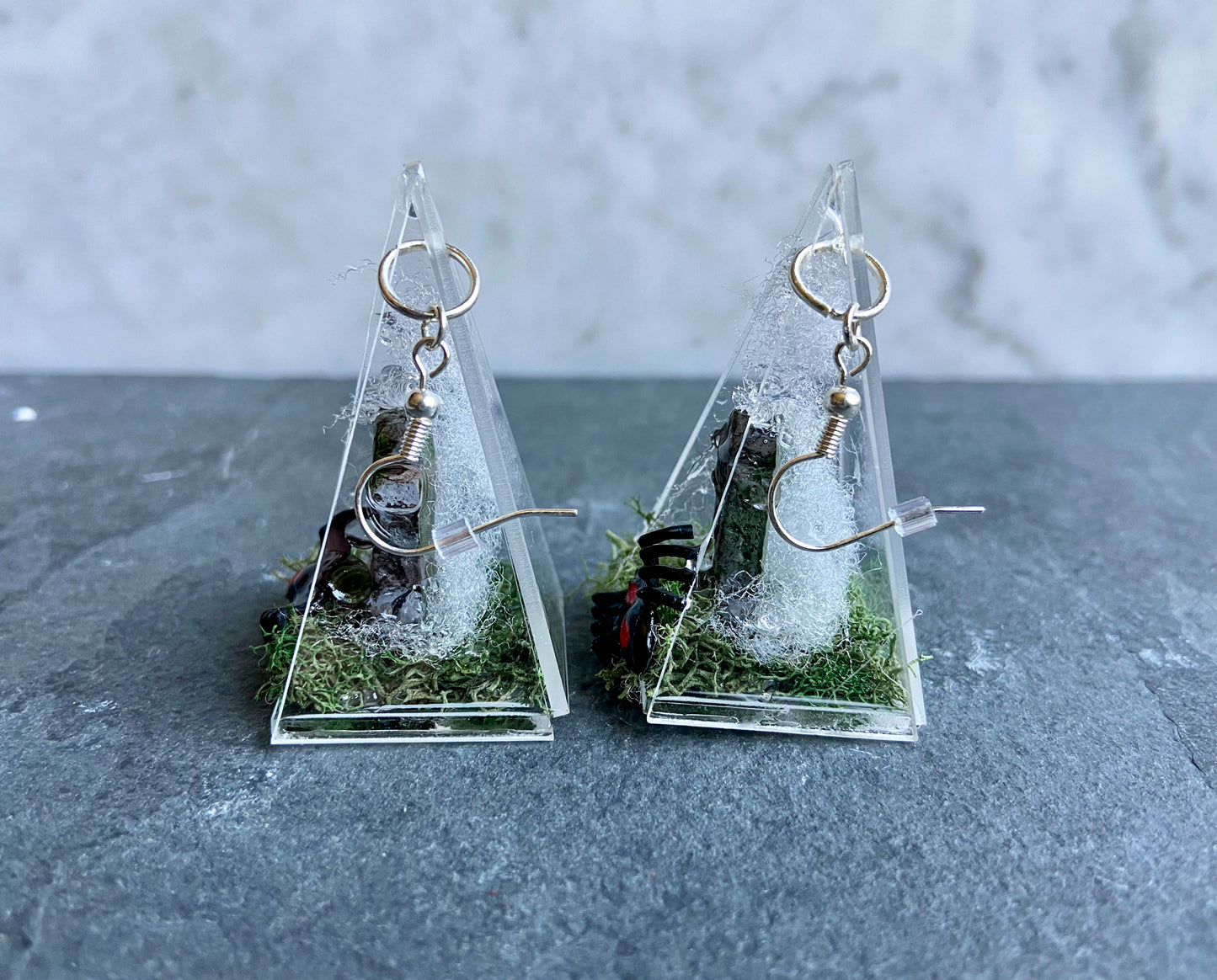 Spider-Filled Graveyard Earrings