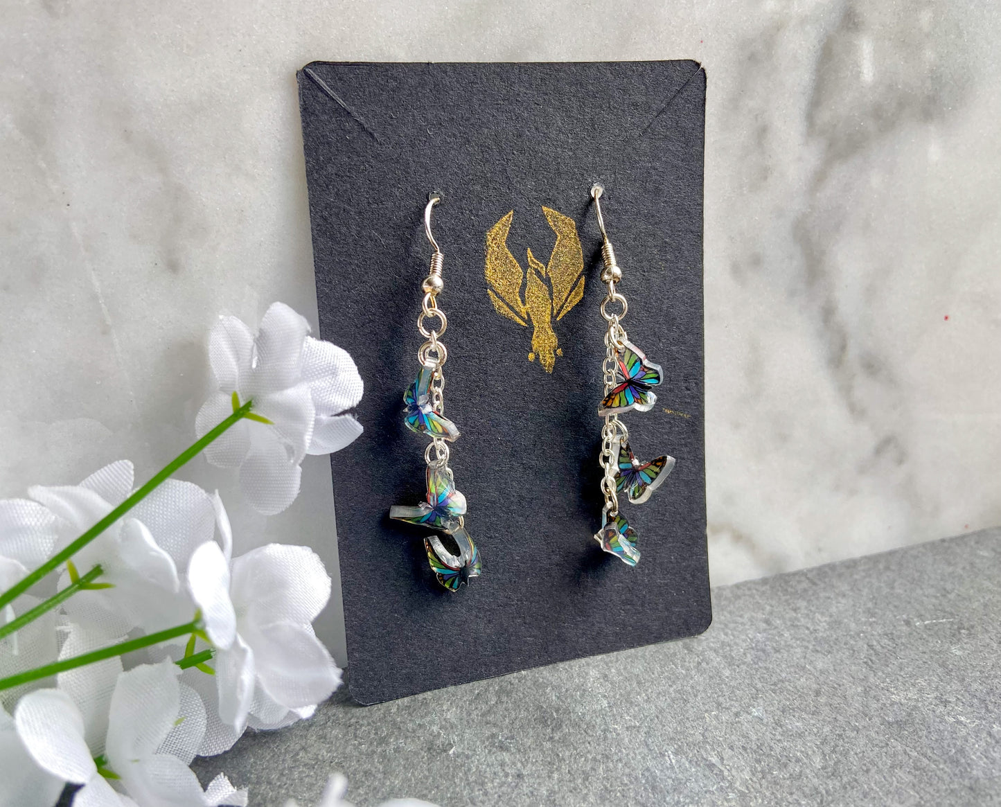 Butterfly Drop Earrings