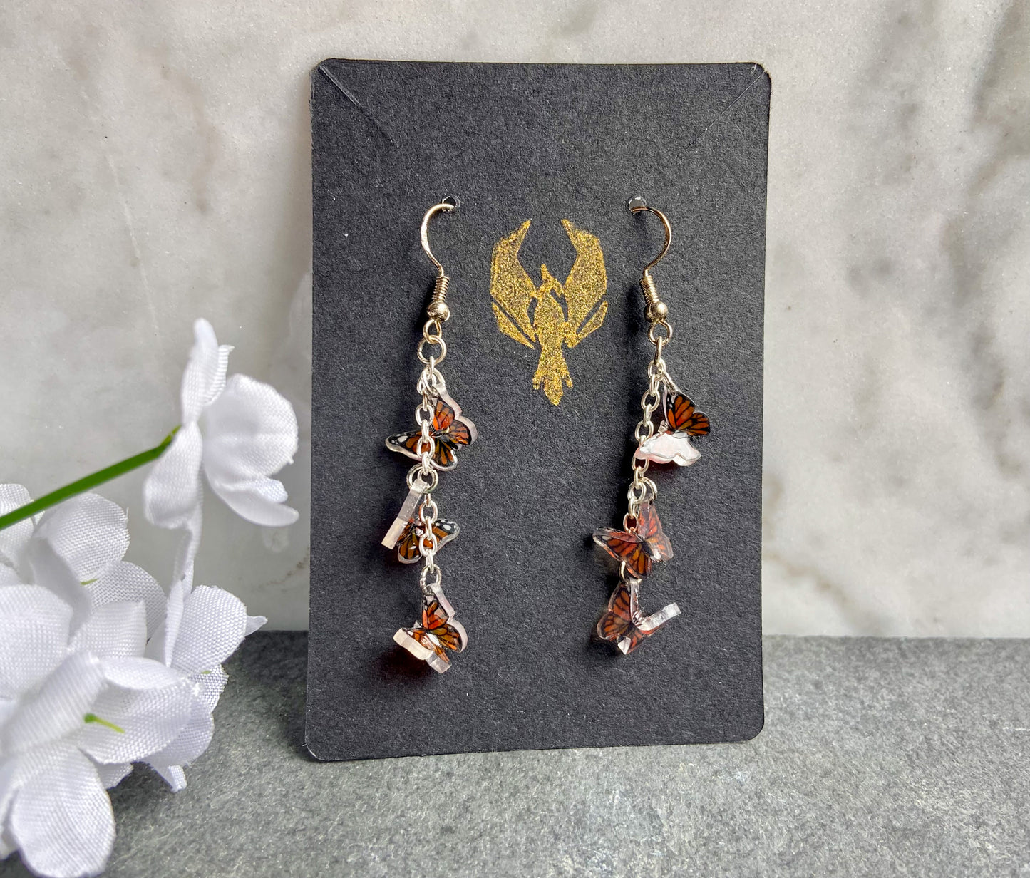 Butterfly Drop Earrings