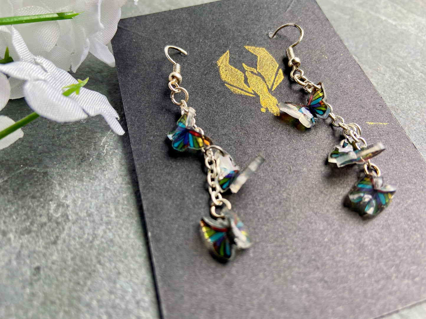 Butterfly Drop Earrings