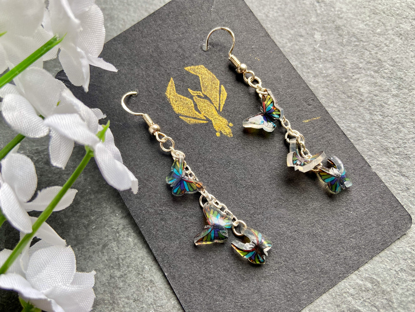 Butterfly Drop Earrings