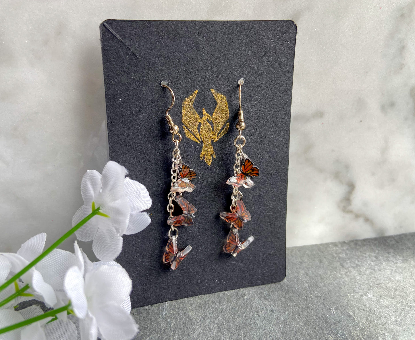 Butterfly Drop Earrings