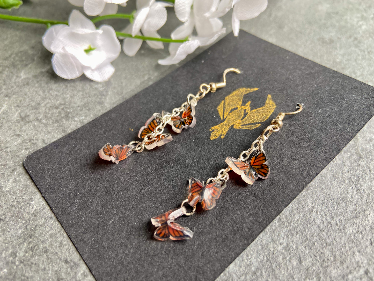 Butterfly Drop Earrings