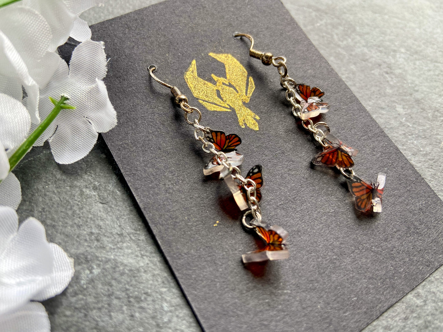 Butterfly Drop Earrings