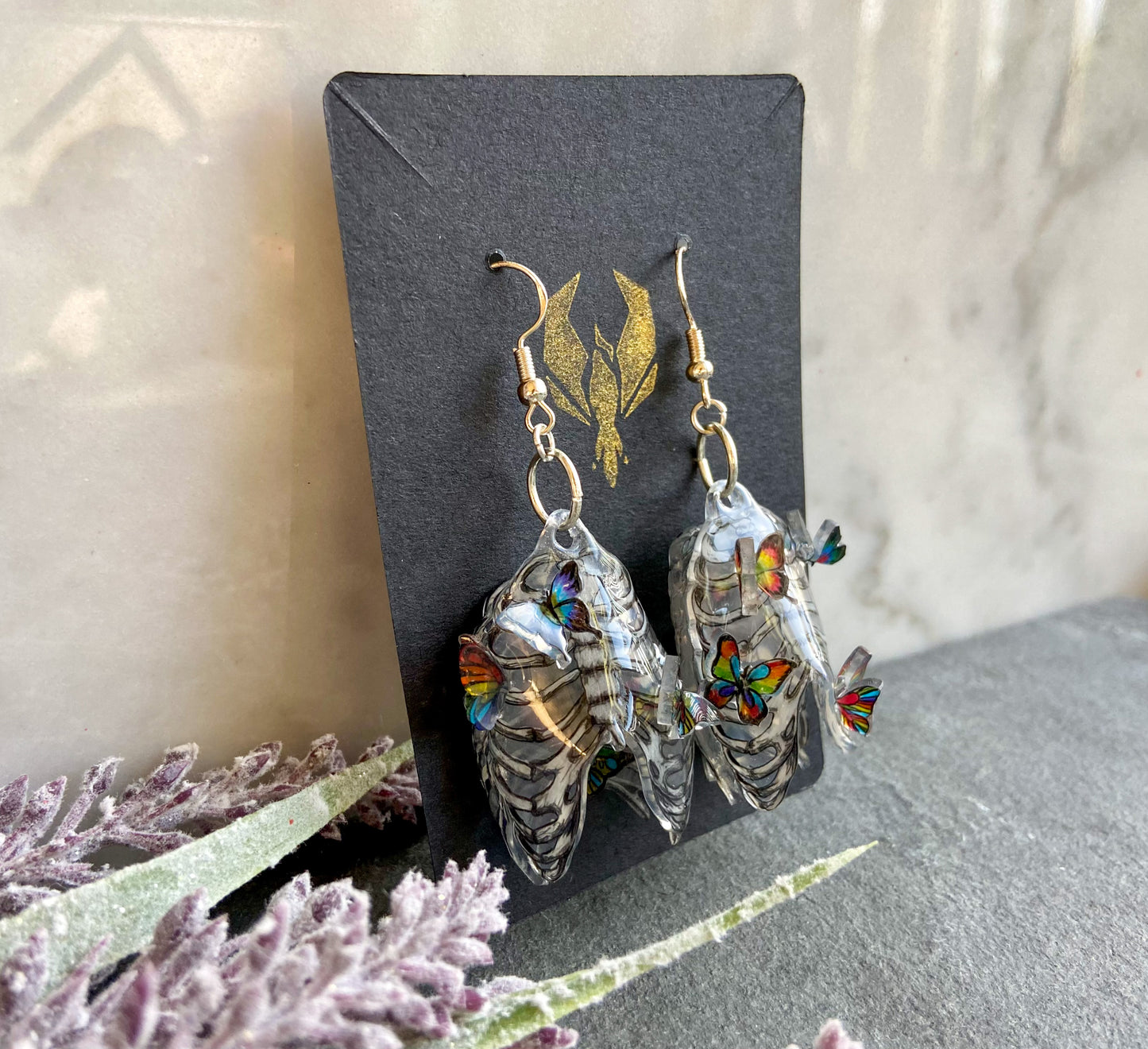 Butterfly Ribcage Earrings