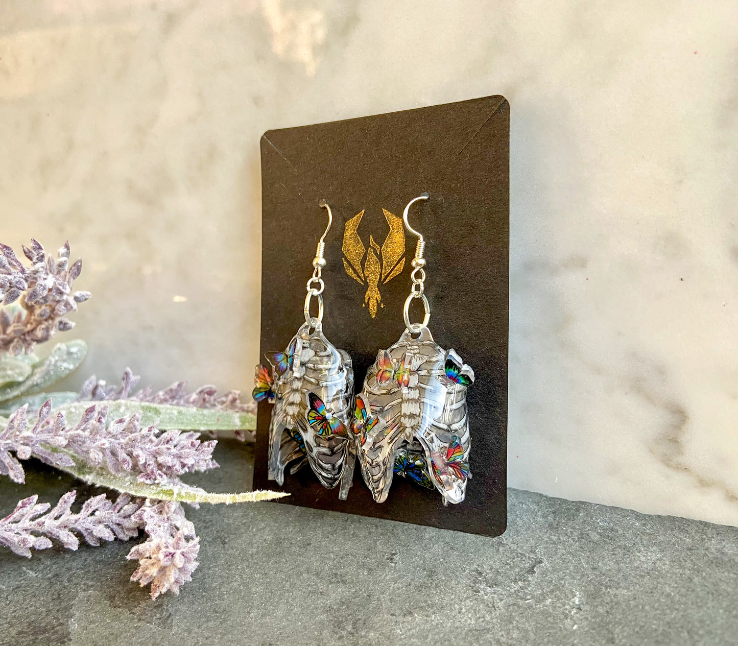 Butterfly Ribcage Earrings