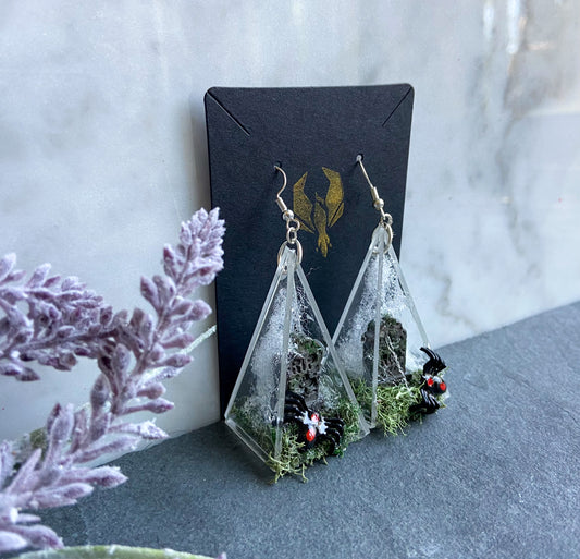 Spider-Filled Graveyard Earrings