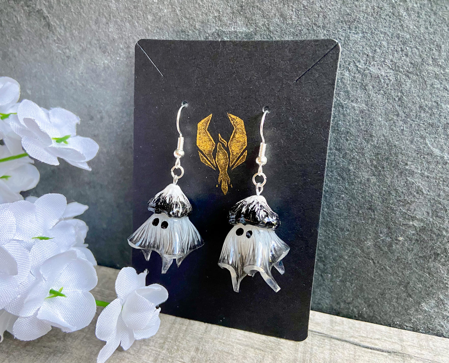 Mushroom Ghost Earrings