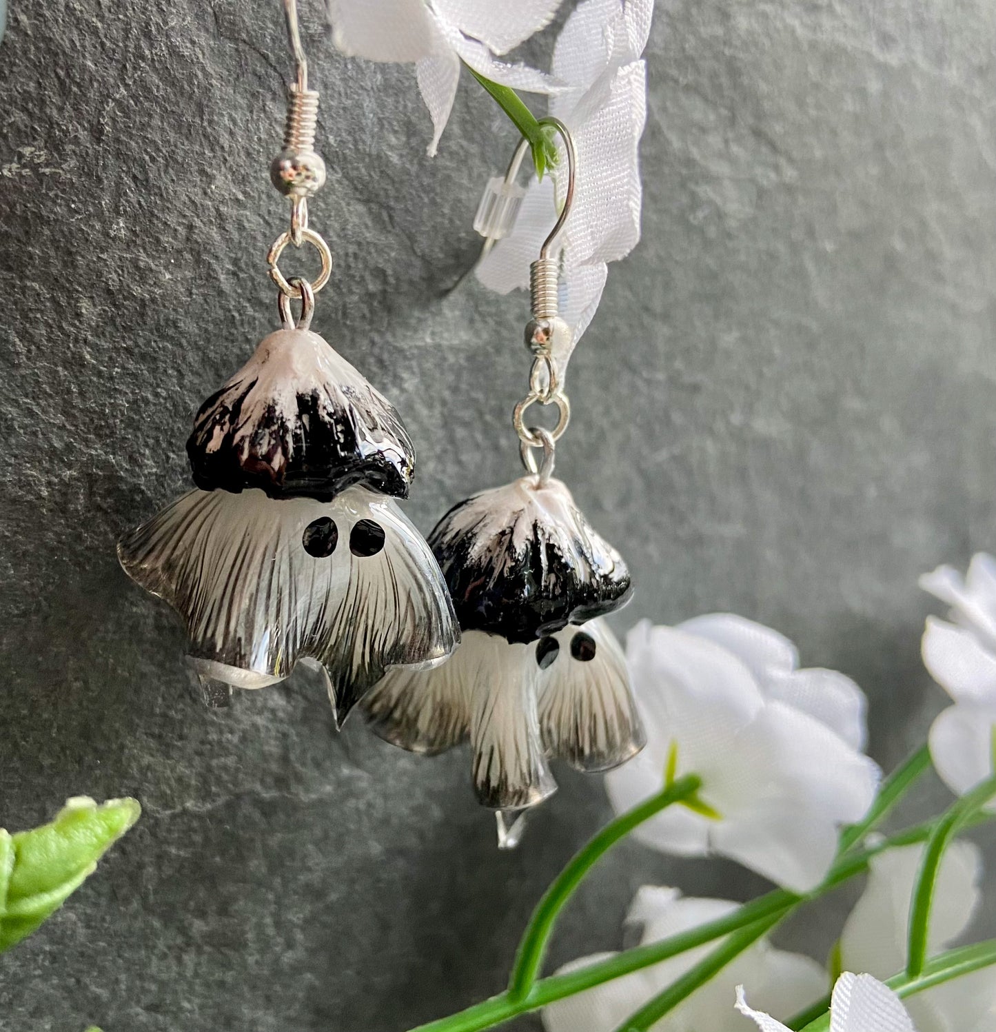 Mushroom Ghost Earrings