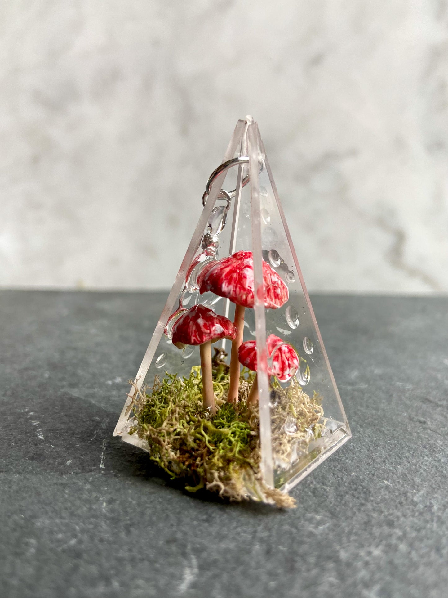 Red Spotted Fairy Mushroom Earrings