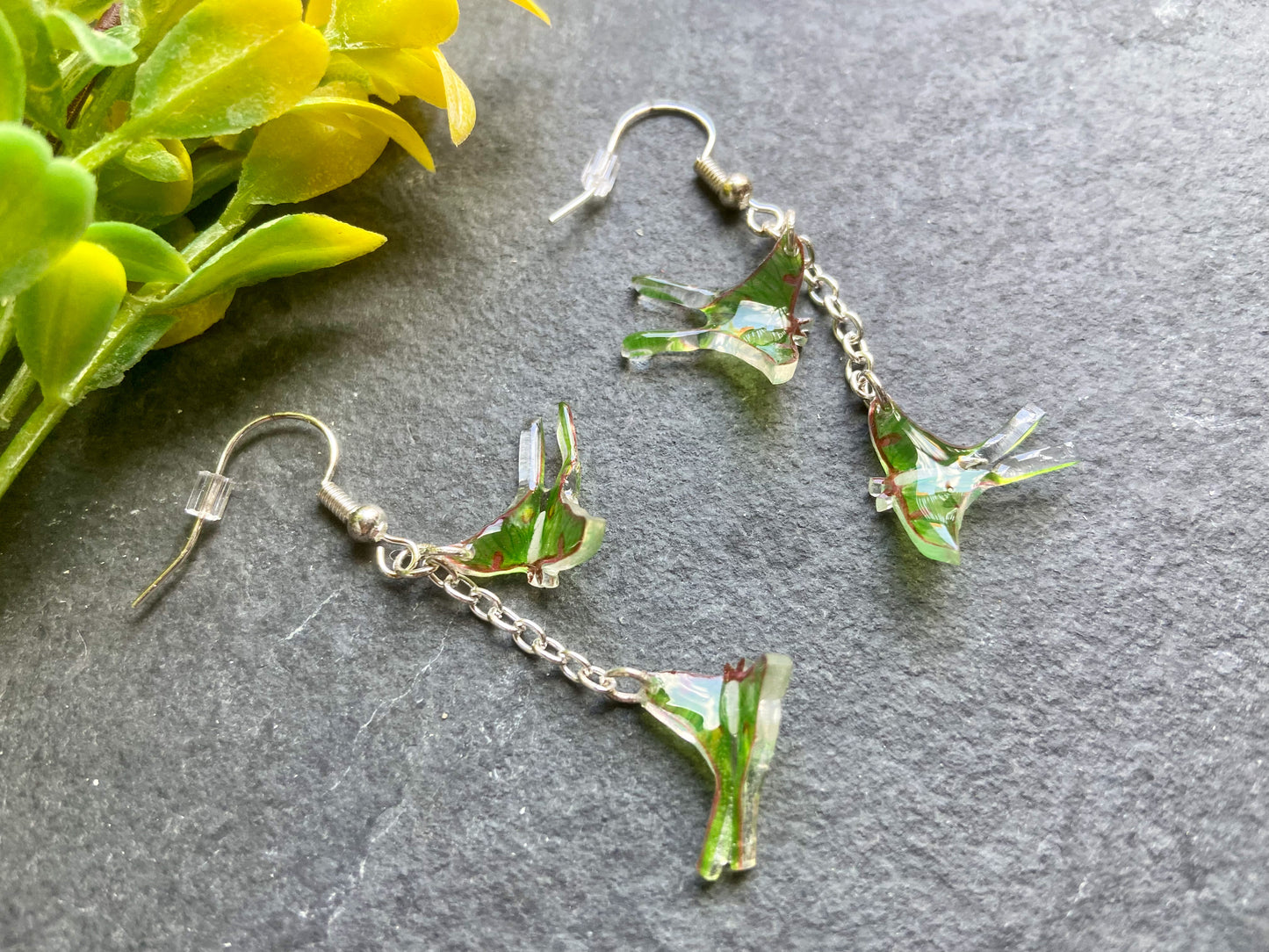 Luna Moth Drop Earrings